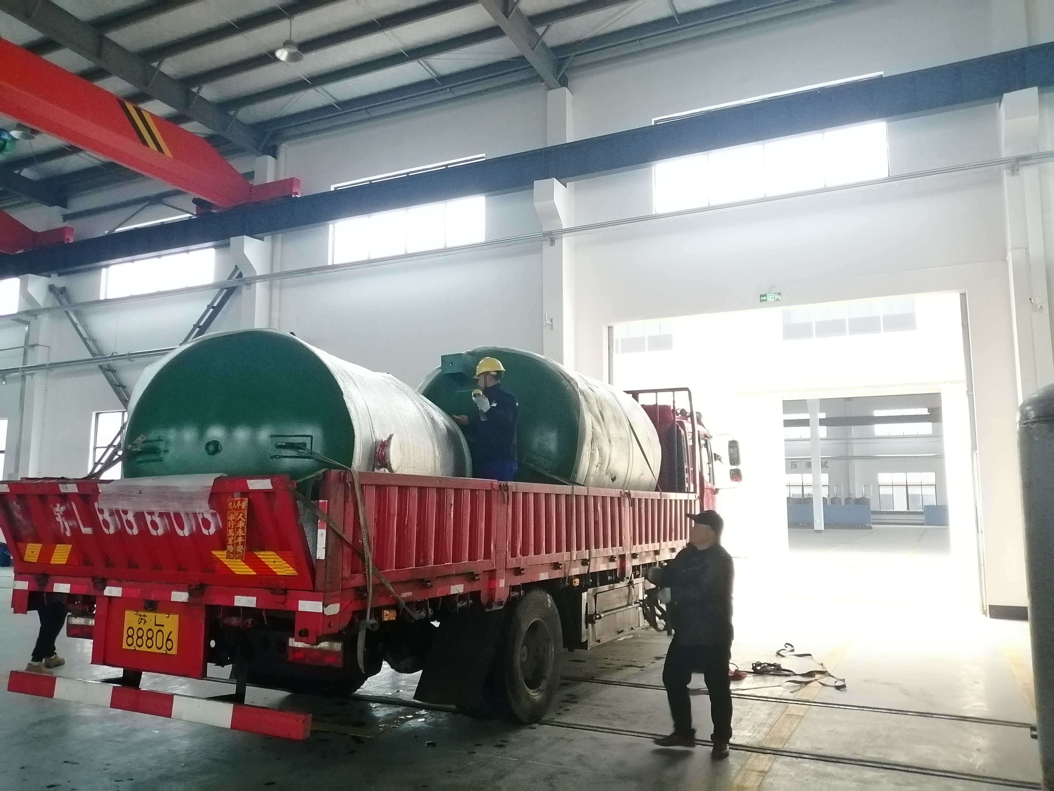 申容儲氣罐發貨區域